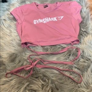 Gymshark crop tie top